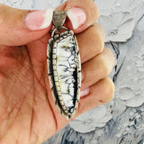 White Lightning {White Buffalo} Pendant