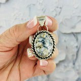 Thunder Cloud {White Buffalo} Pendant
