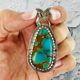 Arid Waters {Iron Maiden turquoise} Pendant