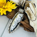 White Lightning {White Buffalo} Pendant