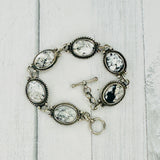 White Buffalo Oval Link Bracelet