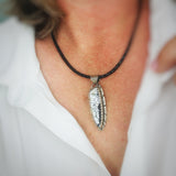 White Lightning {White Buffalo} Pendant