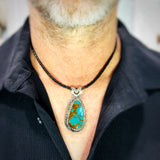 Arid Waters {Iron Maiden turquoise} Pendant