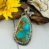 Arid Waters {Iron Maiden turquoise} Pendant