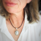 Thunder Cloud {White Buffalo} Pendant
