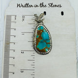 Arid Waters {Iron Maiden turquoise} Pendant