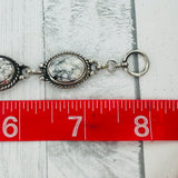 White Buffalo Oval Link Bracelet