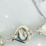 Heart Blue Moon & White Buffalo turquoise Link Bracelet